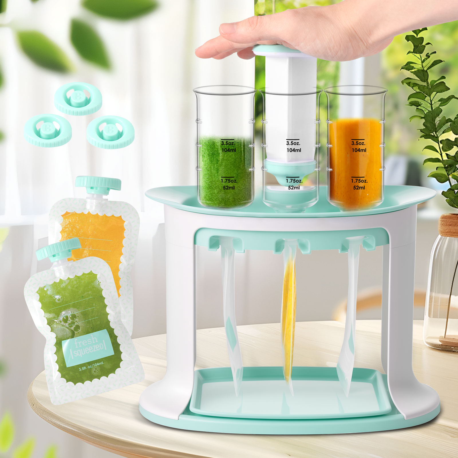 Baby Food Pouches 1 Year Old - 아기용 재사용 가능 과일 퓨레 파우치