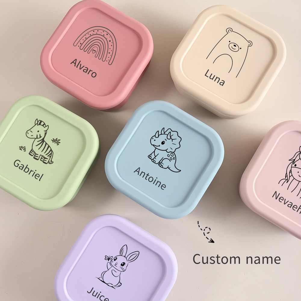 Baby Food Glass Jar - 맞춤형 이름 또는 패턴 1개 식품