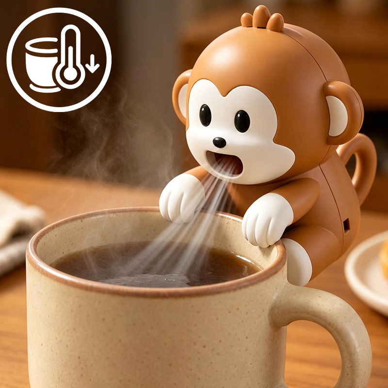 Baby Food For Travelling - 휴대용 원숭이 모양 음식 냉각 팬