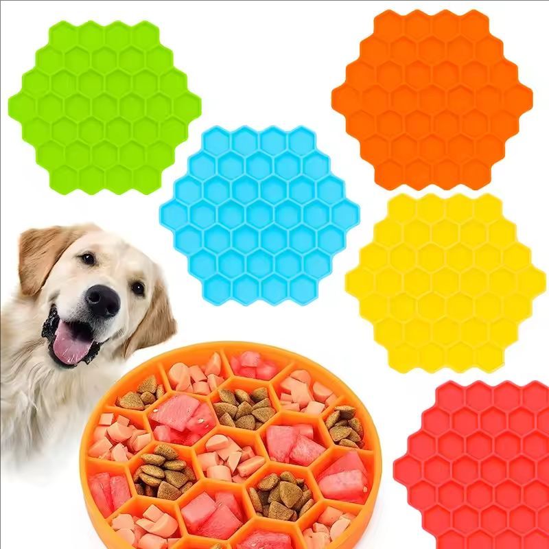 Silicone Suction Bowl - 애완 동물 용품 고양이 벌집 피더