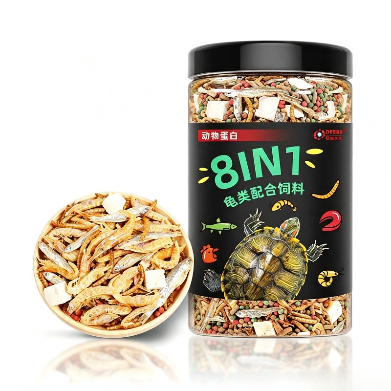 Baby Food Shrimp - 브라질산 풀거북 아기거북용 거북사료 펠릿, 악어,