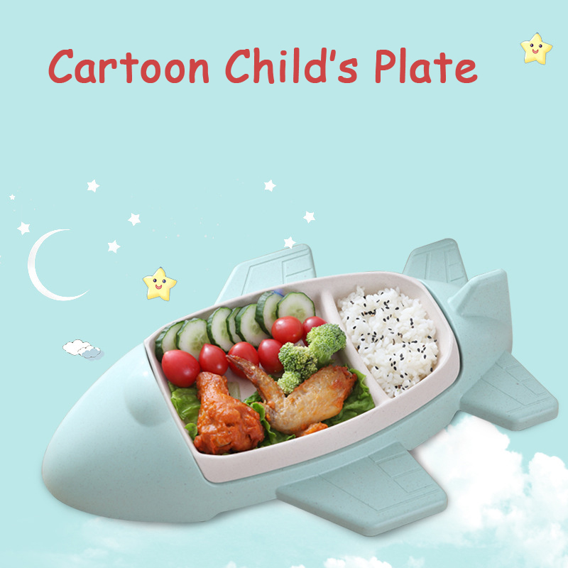 Baby Food With Fiber - 창의적인 만화 자동차 비행기 어린이 다기능