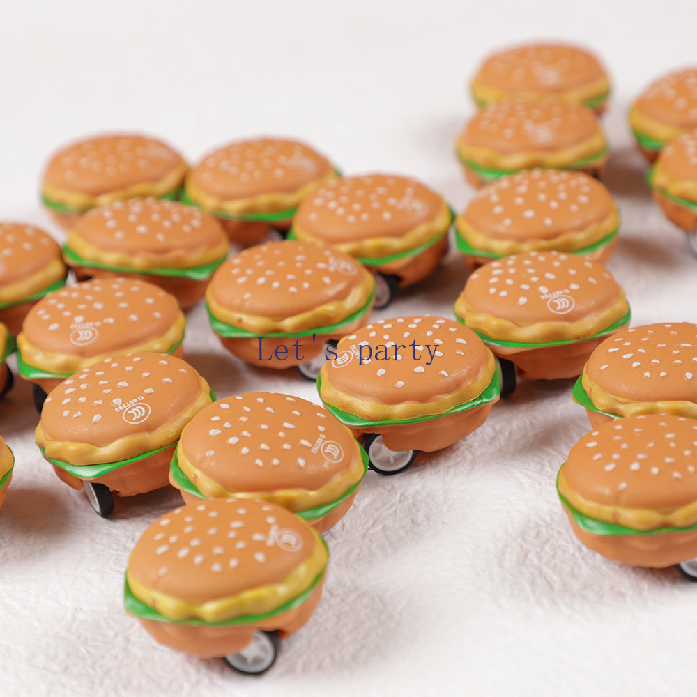 15Pcs 미니 귀여운 3D 버거 당겨 자동차 장난감  - Baby Food Ideas 리뷰 및 가격