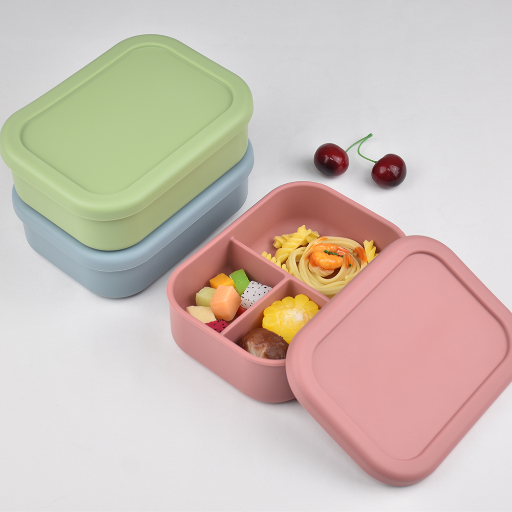 3칸 식품 등급 실리콘 벤토 도시락 - 누출 방지, 전 - Baby Food Glass Jar 리뷰 및 가격