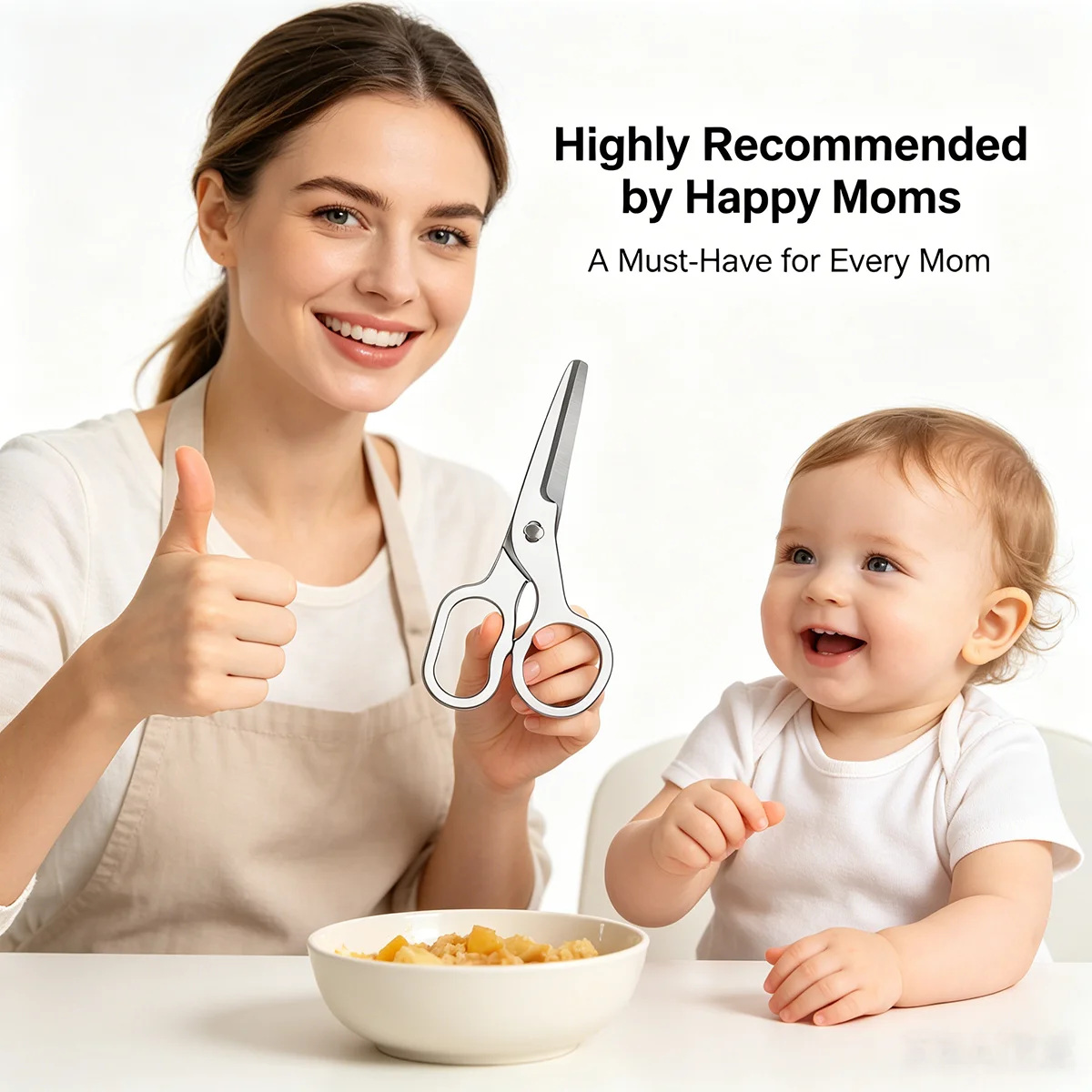 아기 음식 가위 분리형 디자인 유아 음식 커터 안전 팁 - Baby Food Scissors 리뷰 및 가격
