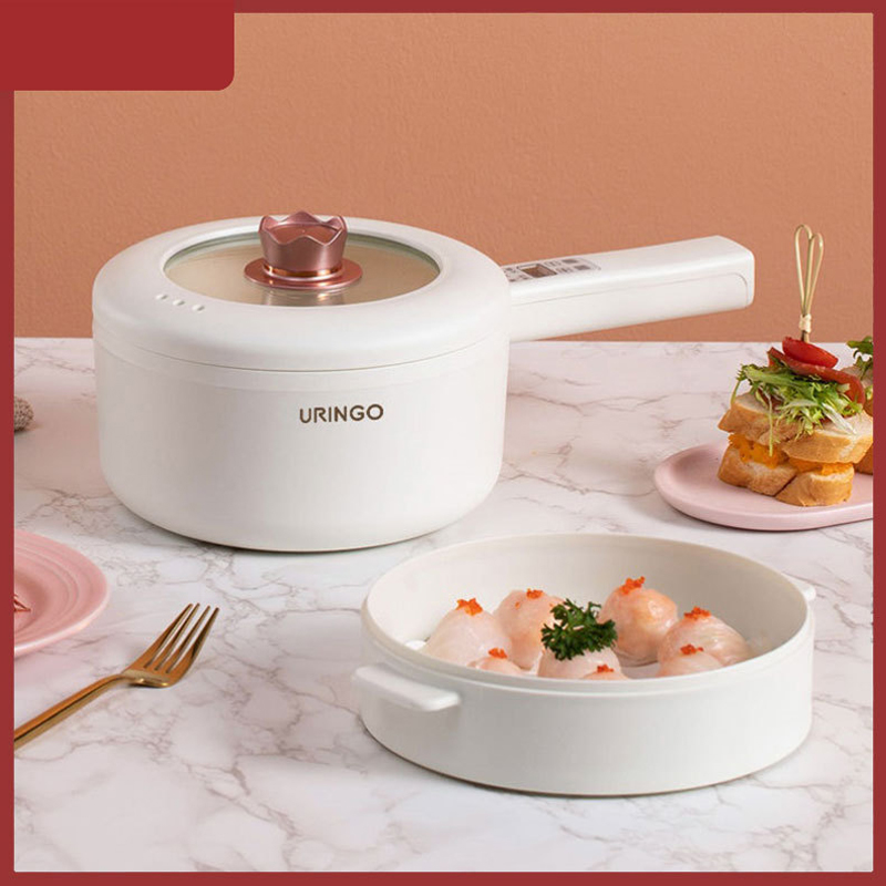 URINGO 다기능 전기 냄비, 5 단 조절 가능, 붙 - Baby Food Recipe Book 리뷰 및 가격
