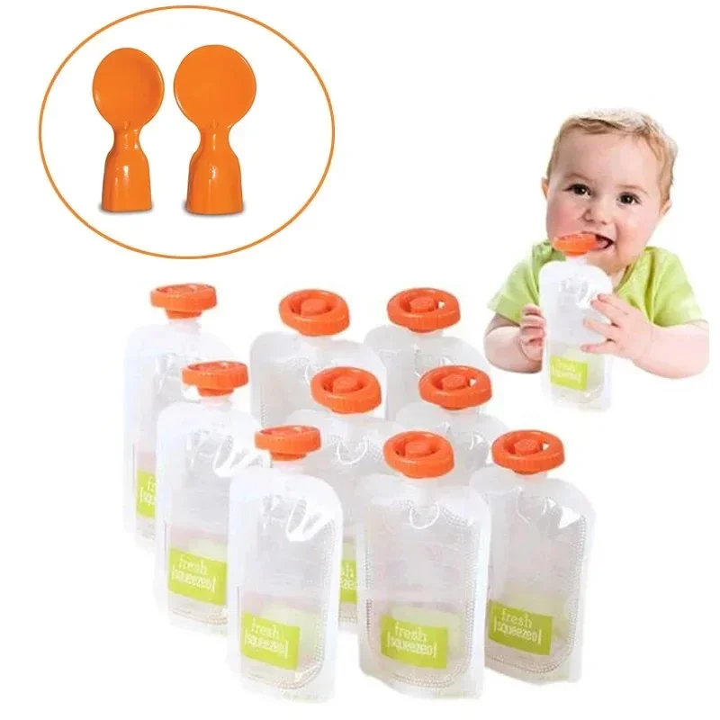 유기농 유아용 수유 파우치 50개 휴대용 스퀴즈 주스  - Baby Food Pouches 1 Year Old 리뷰 및 가격