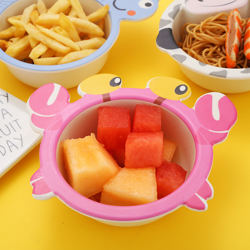 만화 아기 먹이 그릇 대나무 섬유 어린이 식기 자연 환 - Baby Food With Fiber 리뷰 및 가격