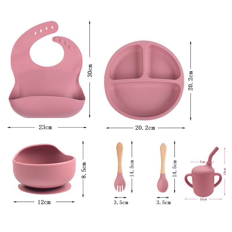 어린이 실리콘 식기 세트 아기 보완 식품 훈련 1/2/ - Silicone Suction Bowl 리뷰 및 가격
