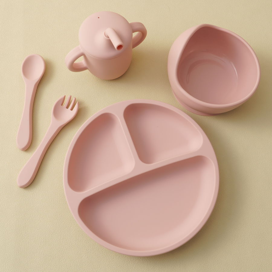 5PCS 아기 실리콘 식기 세트 흡입 그릇 접시 부드러 - Silicone Suction Bowl 리뷰 및 가격