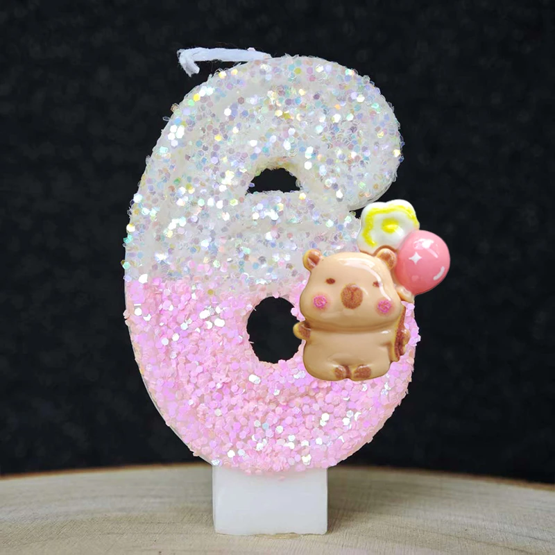 새로운 카피바라 양초 케이크 장식 테마 0-9 숫자 양 - Baby Food Ideas 리뷰 및 가격