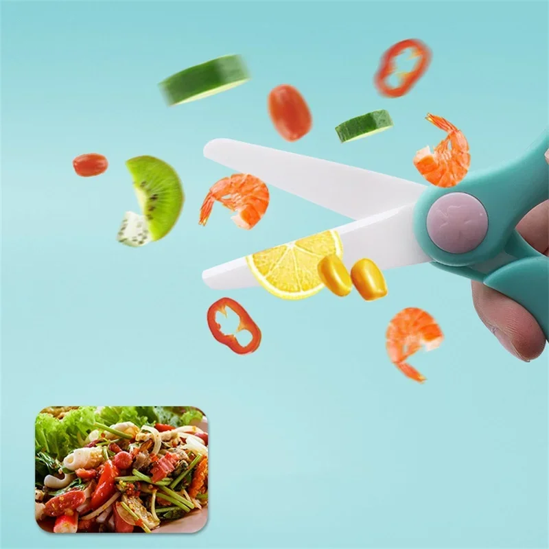 세라믹 블레이드 주방 식품 가위, 둥근 가장자리 작동  - Baby Food Scissors 리뷰 및 가격