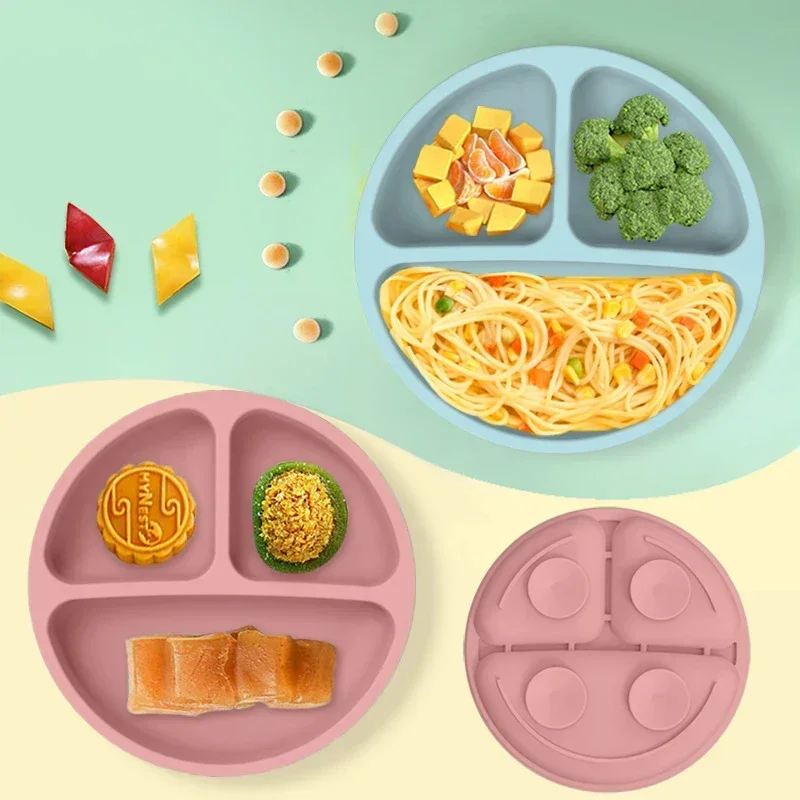 식품 학년 실리콘 어린이 접시 세트 아기 먹이 그릇 흡 - Baby Food Jars 리뷰 및 가격