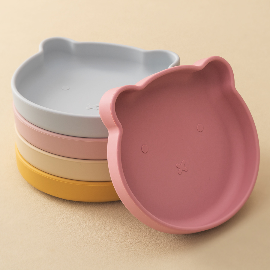 1PC 실리콘 아기 요리 흡입 식사 접시 만화 곰 모양 - Silicone Suction Bowl 리뷰 및 가격