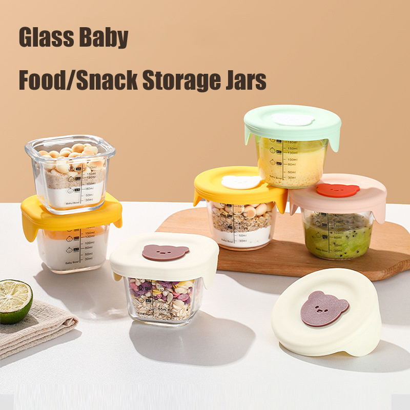 뚜껑이 달린 유리 유아용 식품 보관 항아리, 누수 방지 - Baby Food Glass Jar 리뷰 및 가격