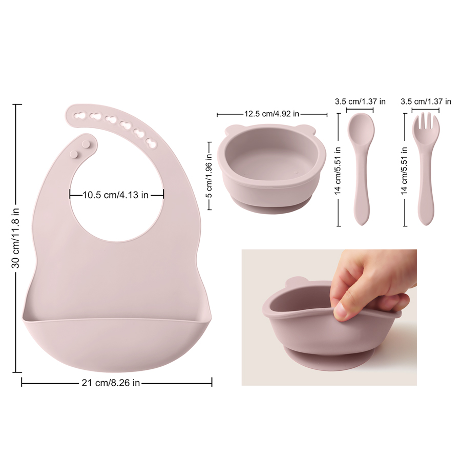 실리콘 어린이 식기 아기 수유 세트, 실리콘 빨판 그릇 - Silicone Suction Bowl 리뷰 및 가격