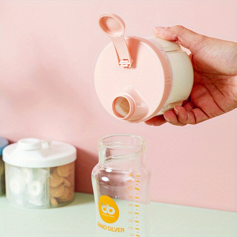 1pc 휴대용 4층 분유 상자, 분유 용기, 식품 저장 - Baby Food Glass Jar 리뷰 및 가격